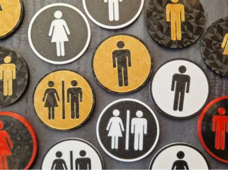 WC - Schilder - Toilettenschild - Toilette - AMS