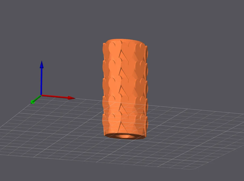 Heart Pattern BIC Sleeve - Free 3D Print Model - MakerWorld