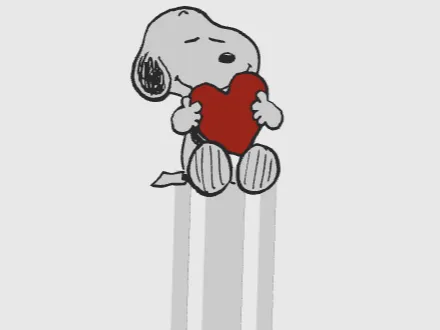 Snoopy Valentines Bookmark