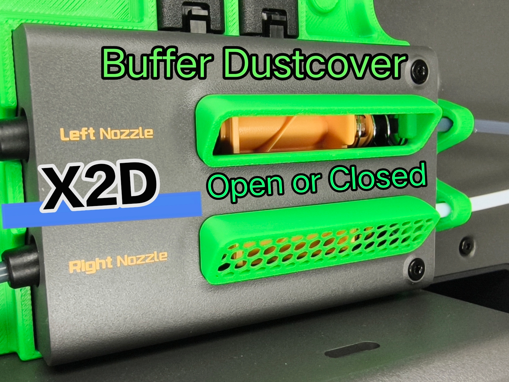 X2D Buffer Dustcover 2 Versions
