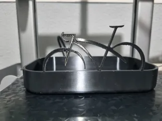 cuenco para llaves con dibujo de bici