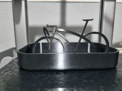 key bowl with bike design