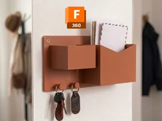 Wall-Mounted Letter & Key Organizer • 精致壁挂信件钥匙收纳