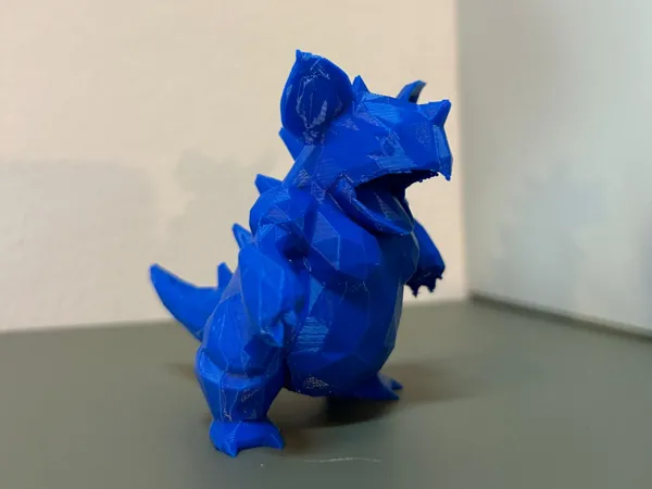 Statuette Nidoqueen low poly