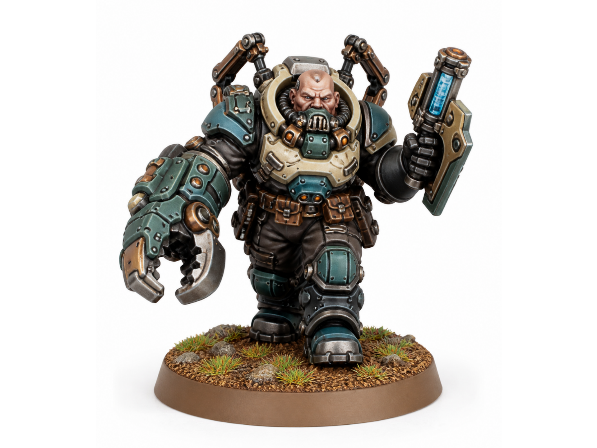 Grimdark Space Dwarf Trauma Warden - 3D printed Board Games, in stock in India