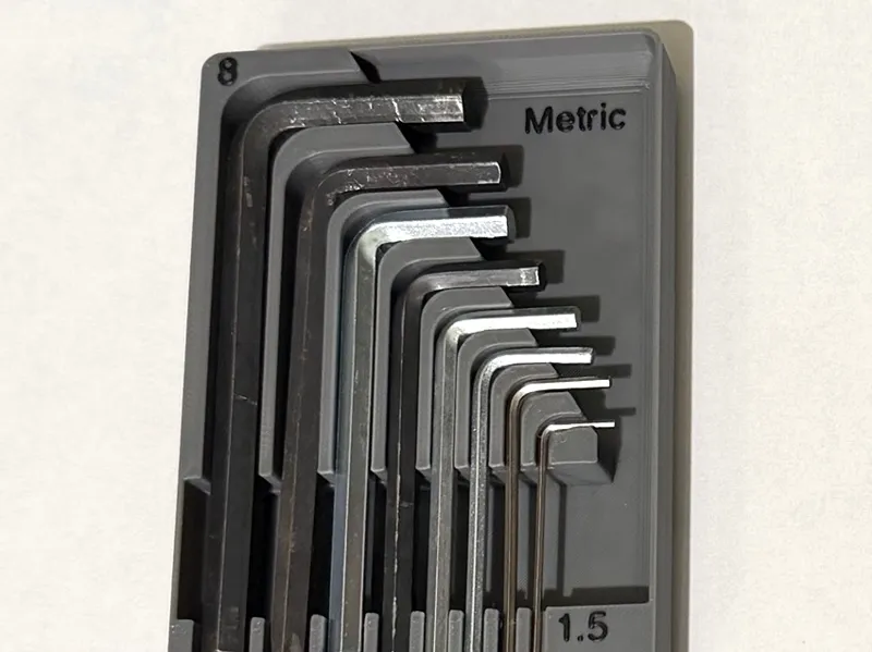 Gridfinity Allen Key Bin 8mm - 1.5mm