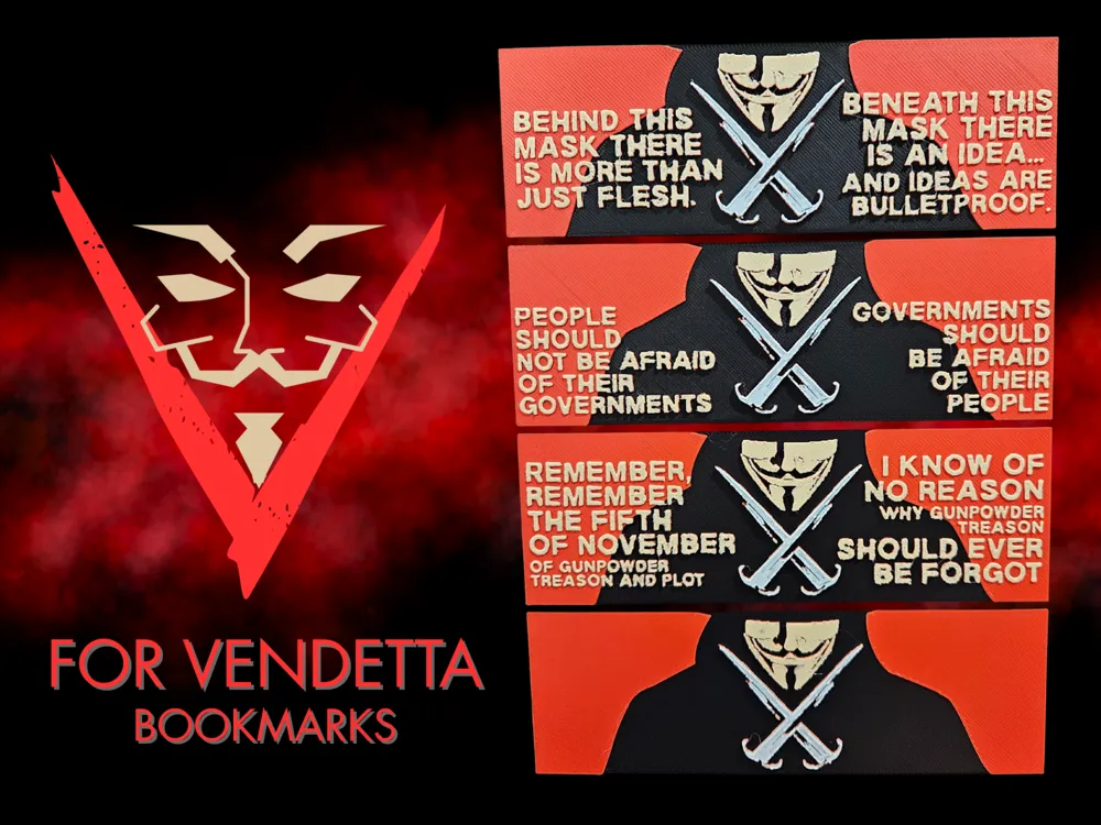 V for Vendetta Bookmarks