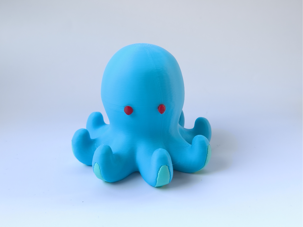 Smooth Chibi Octopus Sculpture