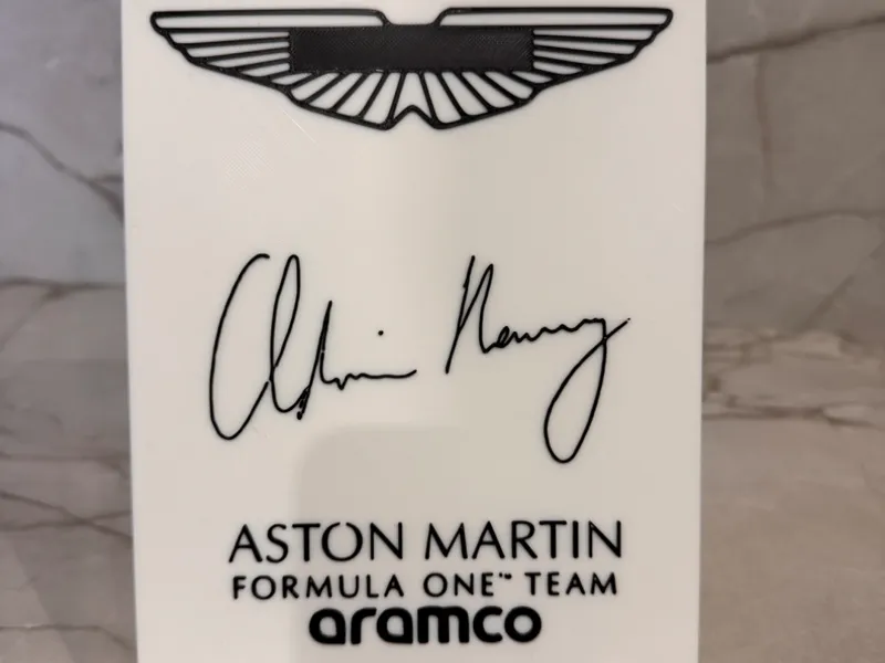 Cuadro Aston Martin Firmado Por Adrian Newey