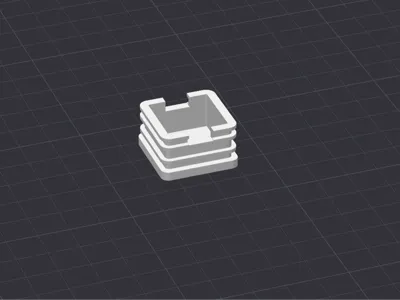 Parametric Square/Rectangular Tube End Cap Plug