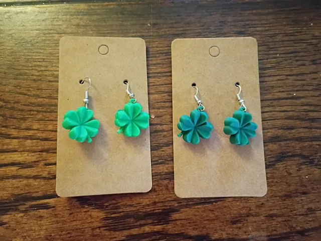 Saint Patrick's Day Clover Leaf Earring