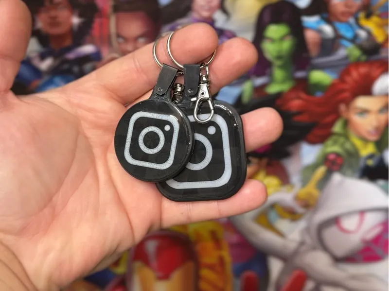 Instagram NFC keychain