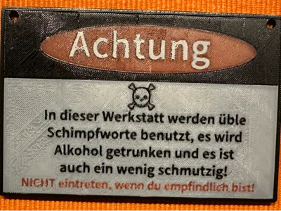 Workshop Warning Sign 01