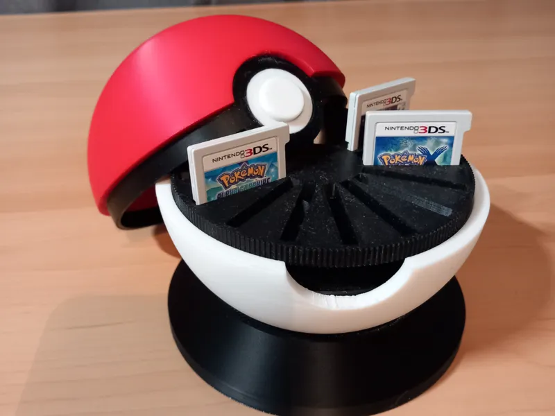 Pokeball Games Holder for DS/3Ds (17 Games) V2