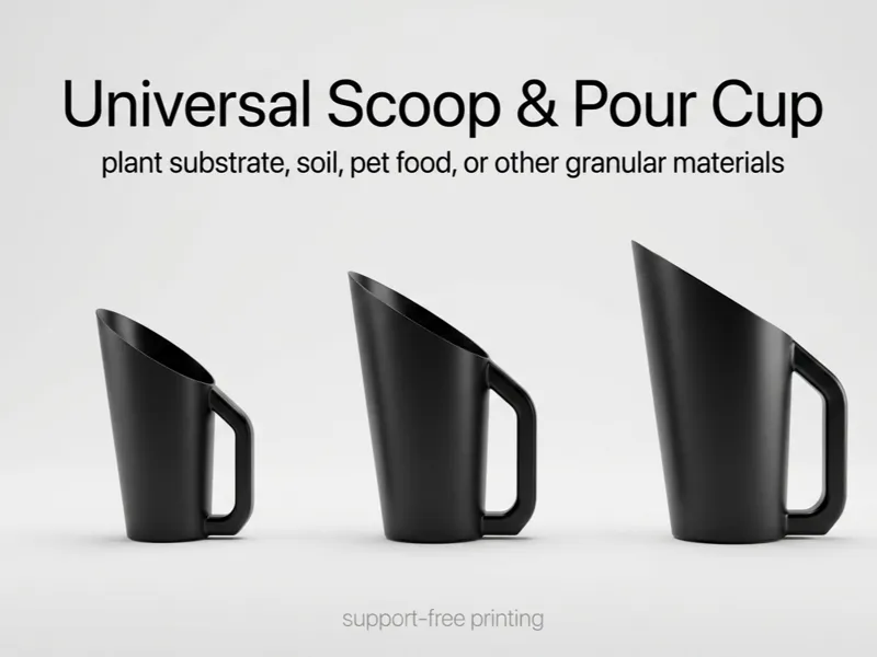 Universal Scoop & Pour Cup (Support-Free)