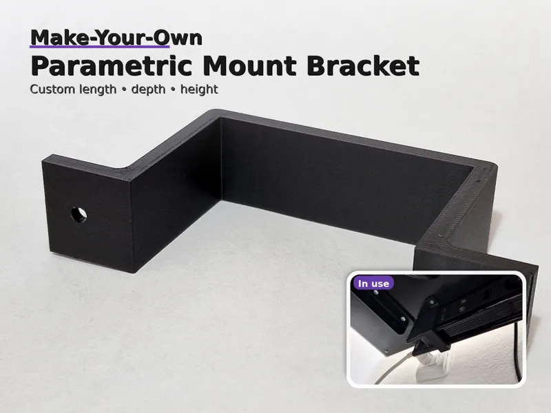 Make-Your-Own Parametric Mount Bracket