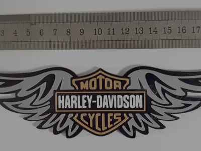 Harley Davidson Wings Fridge Magnet