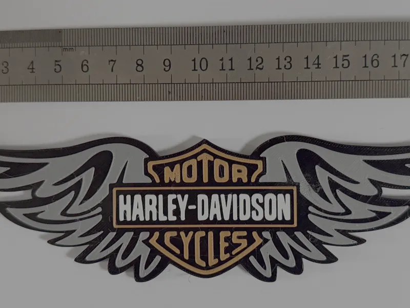 Harley Davidson Wings Fridge Magnet