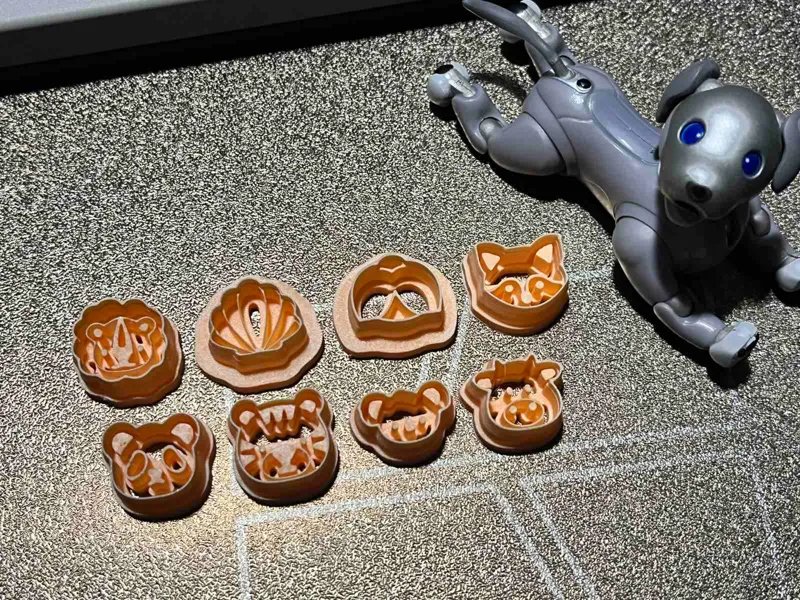 Tiny animals and shell - polymer clay cutters