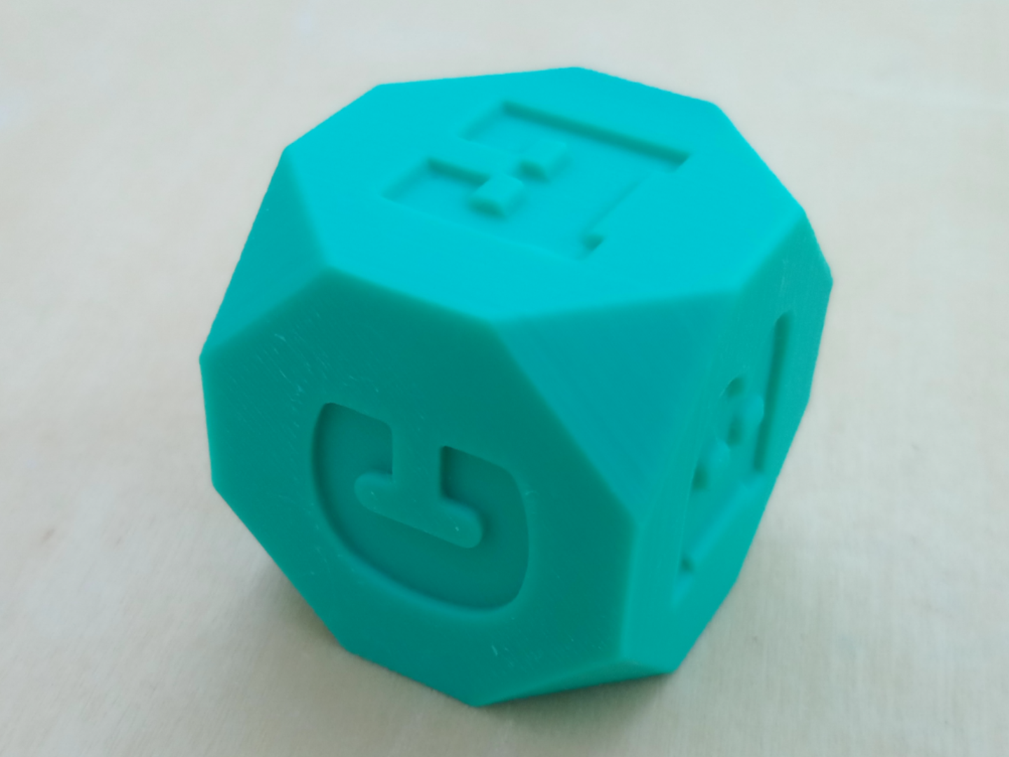 Dice ABCDEF 3D model by Officine KP