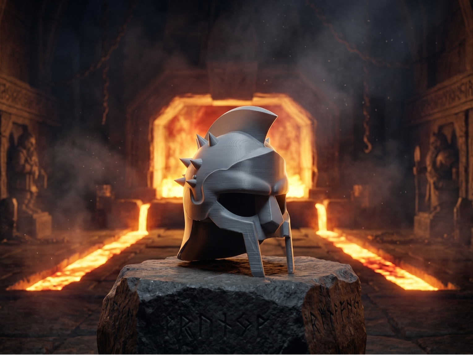 Gladiator Spiked Helmet - Warrior Edition