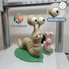 Fast multicolor printing on one plate