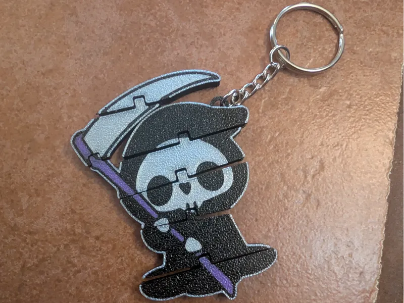 Grim Reaper Flexi Keychain