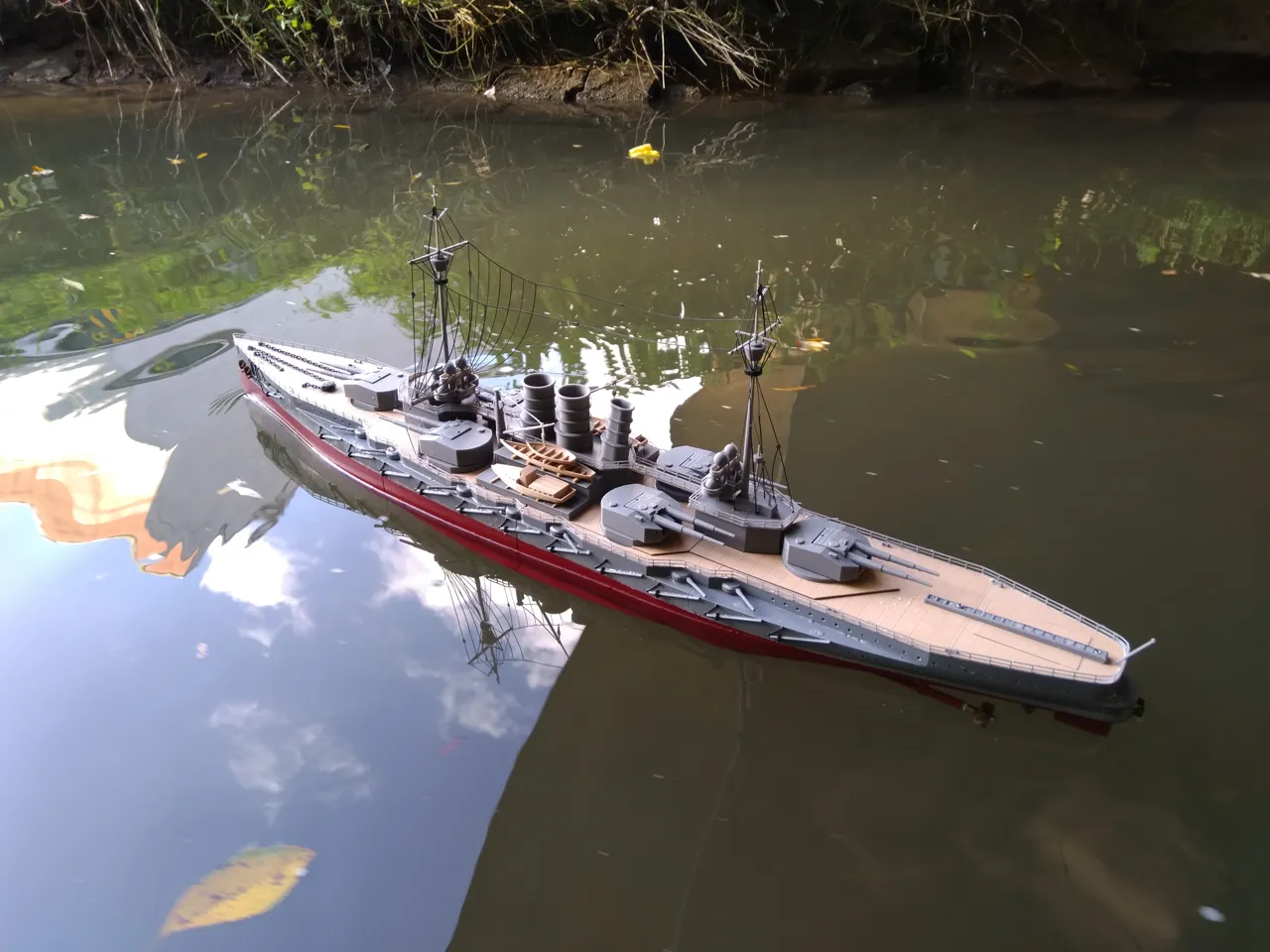 RC Battleship SMS Helgoland 1:150 scale view 2