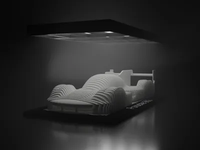 Porsche 963 Layered Sculpture