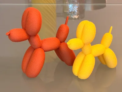 Knitted Balloon Dog