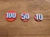 5 x 100, 8x50 and 11x10. Print in place with AMS