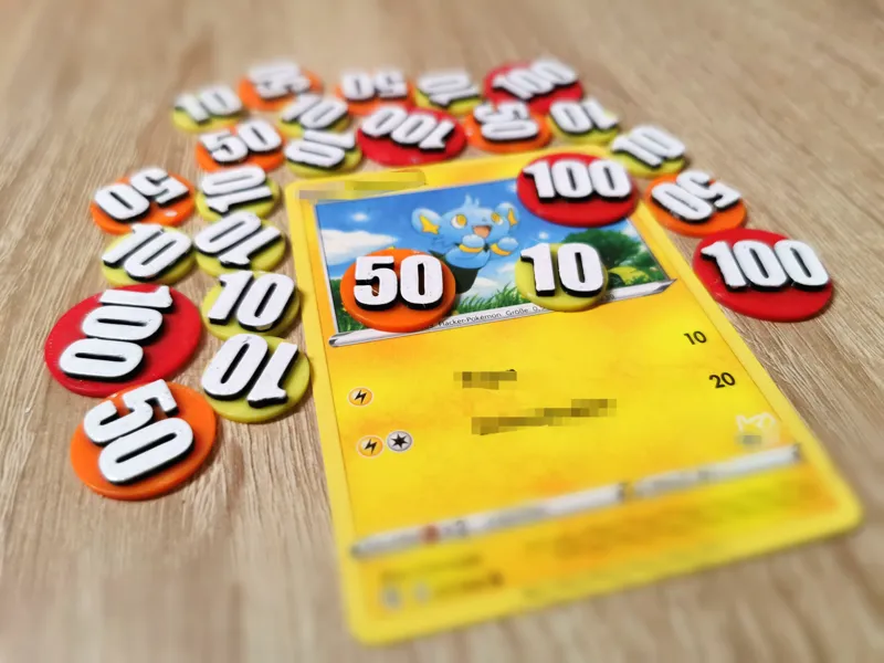Pokemon TCG Damage Markers Pokémon Counters Tokens