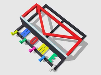Wall Mounted Mail Key Holder v1