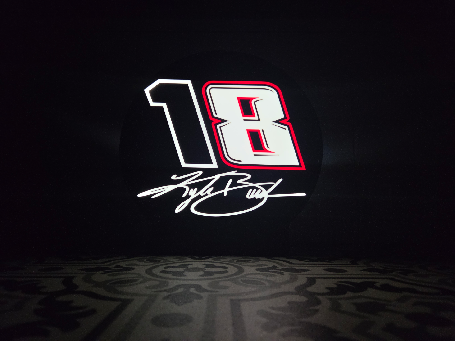 18 Kyle Busch Memoriam LED Lightbox Sign