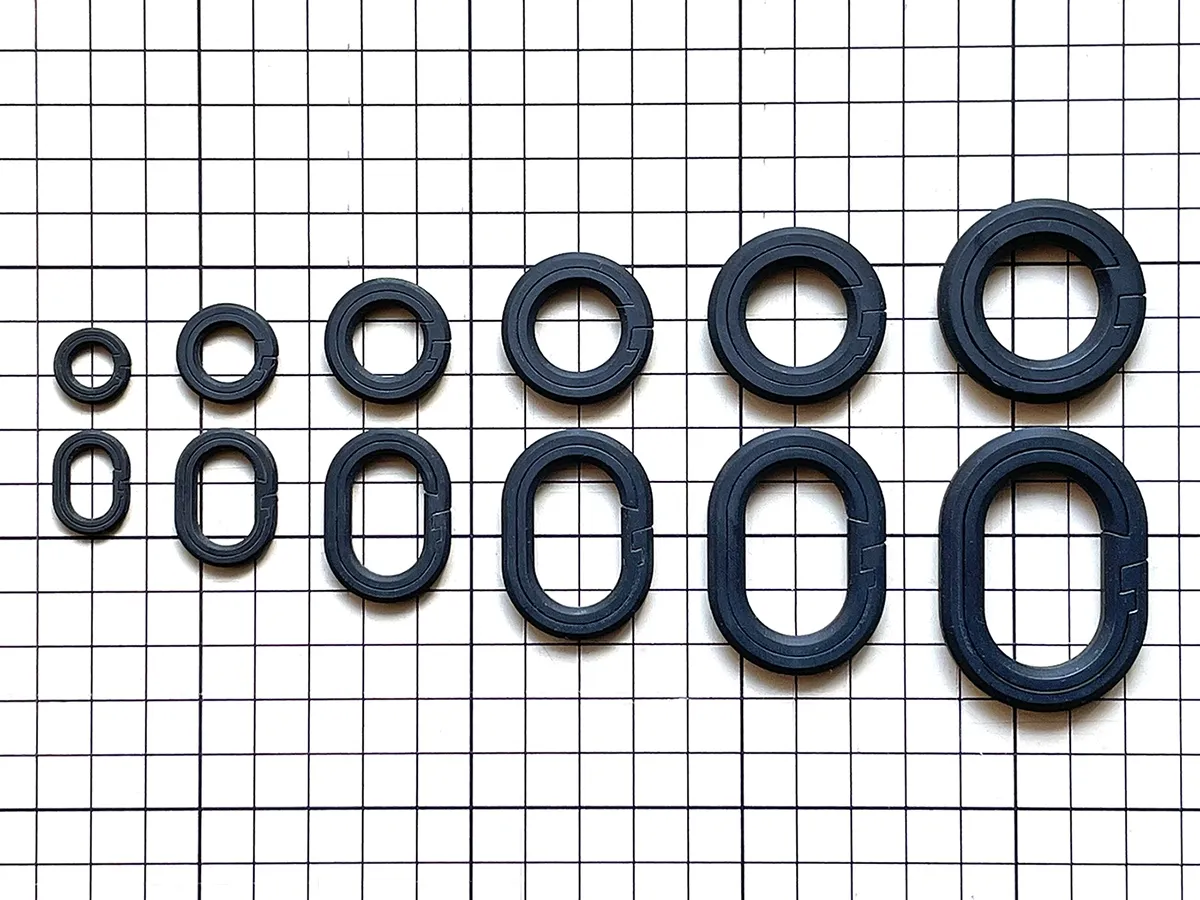 Split Ring (2 shapes x 6 sizes) view 3