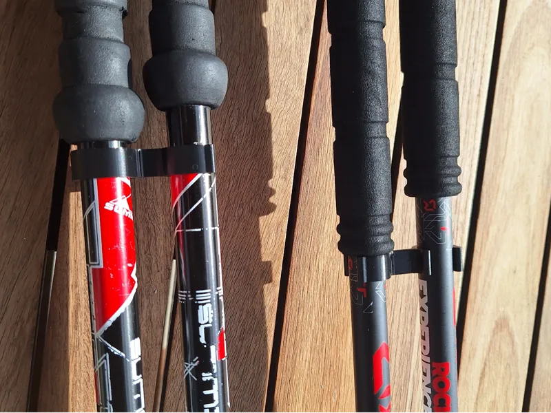 Ski or trekking pole clip - Parametric