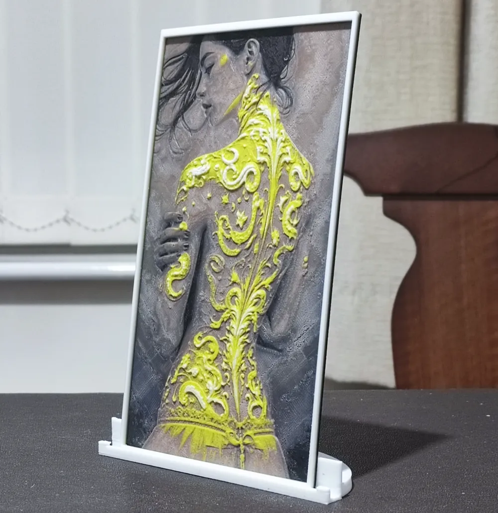 Hueforge Color Setup Neon Tattoo - HueForge 4 Color - Free 3D Print Model - MakerWorld