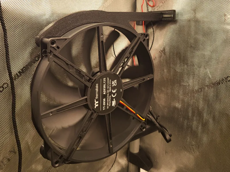 200mm fan mount | grow tent 16,18,22mm poles