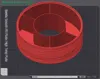 4 compartments - PLA - 0.2mm layer, 1 wall, 15% infill