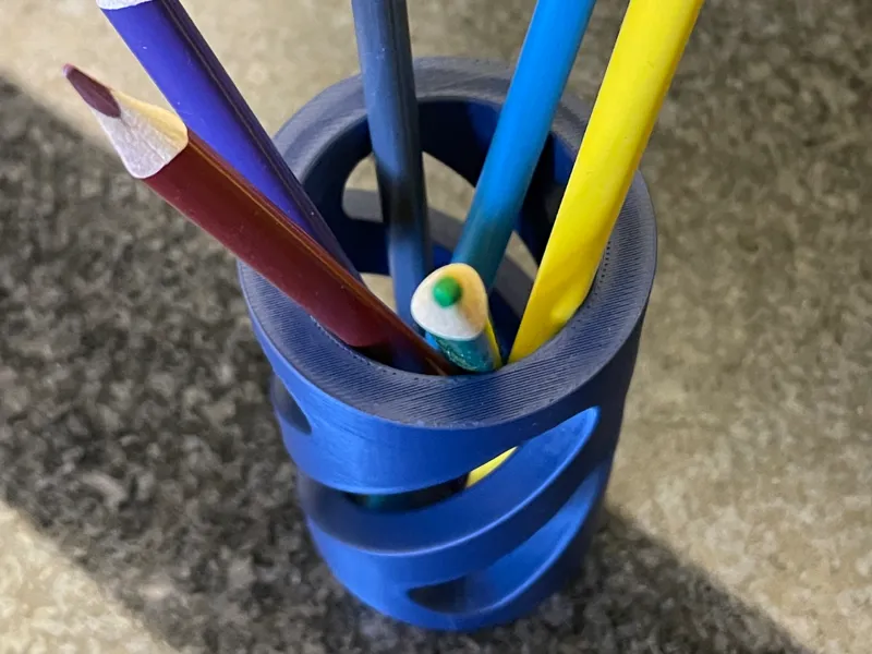 Minimalist pencil holder