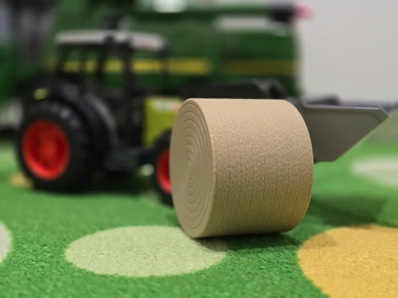 Round Hay/straw bale - Bruder compatible 