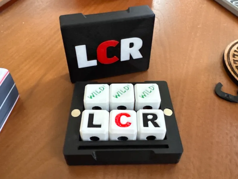 LCR - Left Center Right Dice Game Box