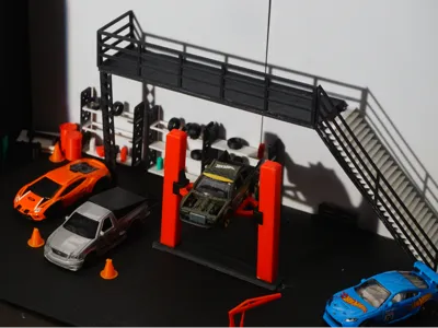 Build Your Dream Garage Diorama (A1 mini, No AMS)