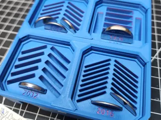 Multibin Coin Cell Batteries
