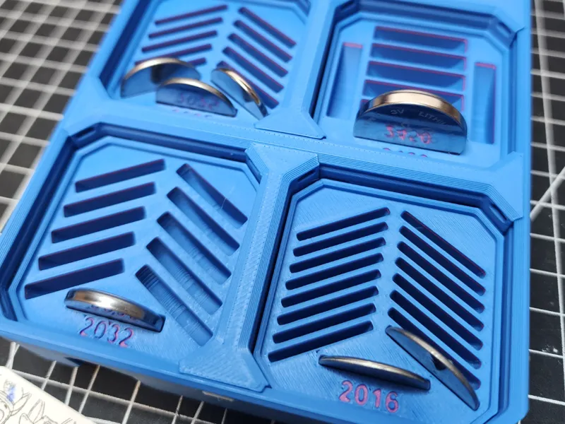 Multibin Coin Cell Batteries