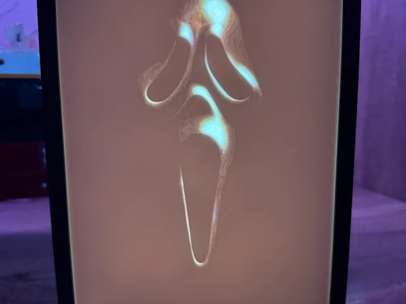 Ghostface Scream Lithophane