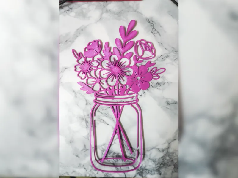 Mason jar Flower 05