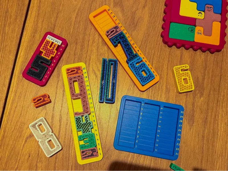 Counting Boards for Number Blocks