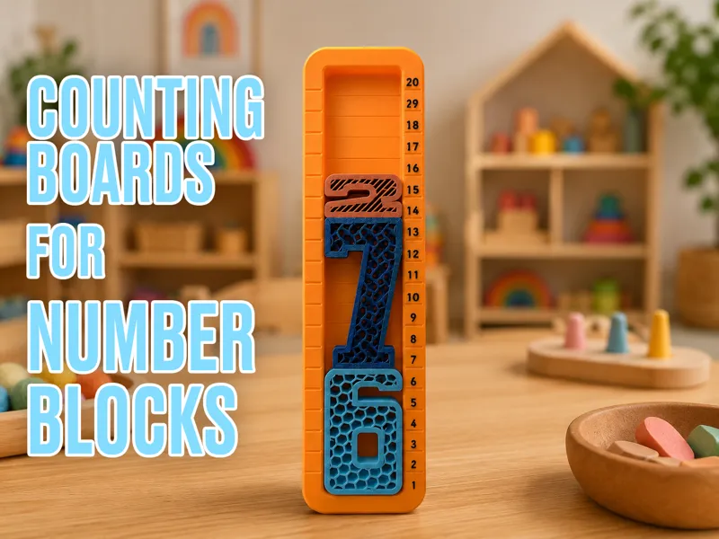 Counting Boards for Number Blocks