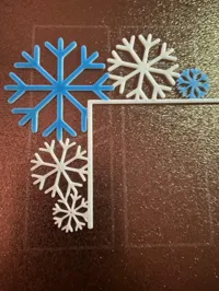 Coin de porte flocon de neige — photo 6